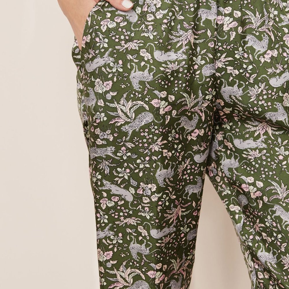 J. Crew Collection Jungle Cat Print Pant